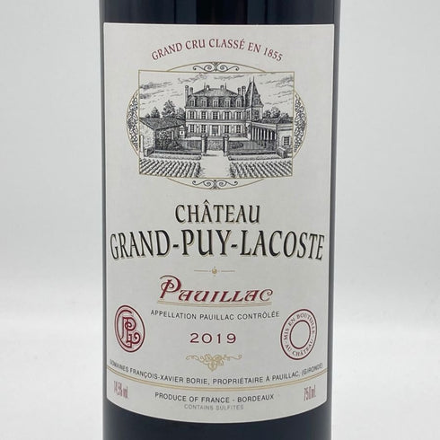 シャトー グラン ピュイ ラコスト 2019 750ml 14.5% CHATEAU GRAND-PUY-LACOSTE ボルドーワイン【T1】