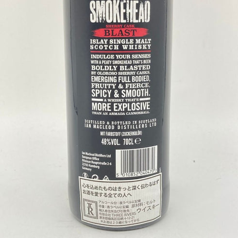 スモーク ヘッド ブラスト シェリーカスク 48% 700ml SMOKE HEAD BLAST SHERRY CASK 【Y1】