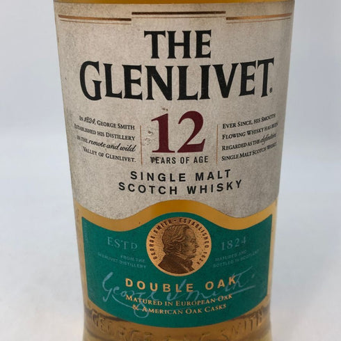 グレンリベット 12年 ダブルオーク シングルモルト 700ml 40% THE GLENLIVET DOUBLE OAK 傷ありor箱なし スコッチウイスキー【J1】