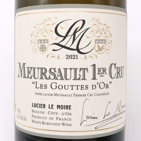 ルシアン ル モワンヌ ムルソー プルミエ クリュ グット ドール 2021 750ml 13% Lucien Le Moine Meursault 1er Cru Les Gouttes d'Or 白ワイン【L4】