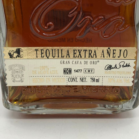 カヴァ デ オロ エクストラ アネホ 750ml 40% GRAN CAVA DE ORO EXTRA Anejo テキーラ【F0】