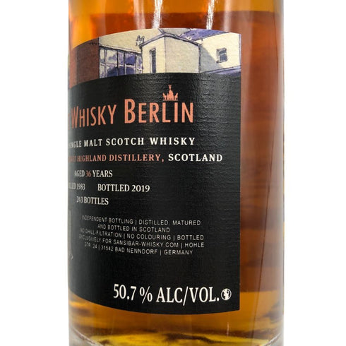 スペイサイド シークレット ハイランド 36年 1983 キュンストラー ザンジバー 700ml 50.7% SPEYSIDE スコッチウイスキー【C4】