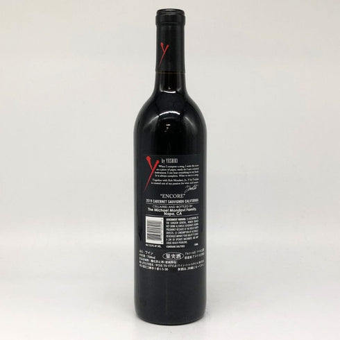 ワイ バイ ヨシキ アンコール カベルネ ソーヴィニヨン 2019 750ml 13.5% Y by Yoshiki ENCORE cabernet sauvignon カリフォルニアワイン【M2】