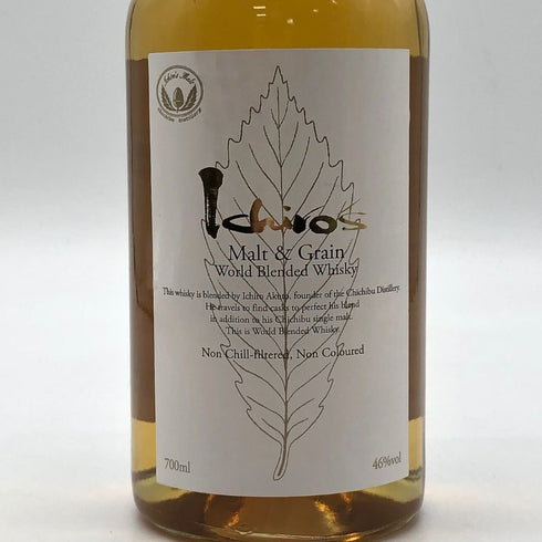 東京都限定◆イチローズモルト&グレイン ワールド ブレンデッド ウイスキー ホワイトラベル 700ml 46% Ichiro's Malt&Grain World Blended Whisky 【J】