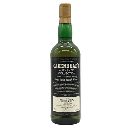 【同梱不可】 ブルイックラディ 23年 1969 ケイデンヘッド オーセンティック コレクション 150周年 700ml 54.4% BRUICHLADDICH CADEMHEAD スコッチウイスキー【P1】