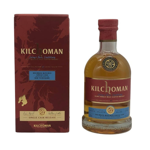 キルホーマン 2009-2021 for BAR TSURUKAME バーボンマチュアードシングルカスク 700ml 53.6% KILCHOMAN スコッチウイスキー【D3】