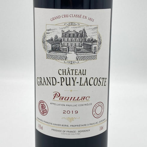 シャトー グラン ピュイ ラコスト 2019 750ml 14.5% CHATEAU GRAND-PUY-LACOSTE ボルドーワイン【R1】