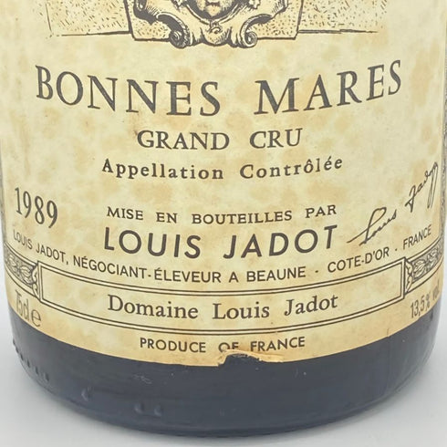 ルイジャド ボンヌマール グランクリュ 1989 750ml 13.5% LOUIS JADOT ブルゴーニュワイン【K】