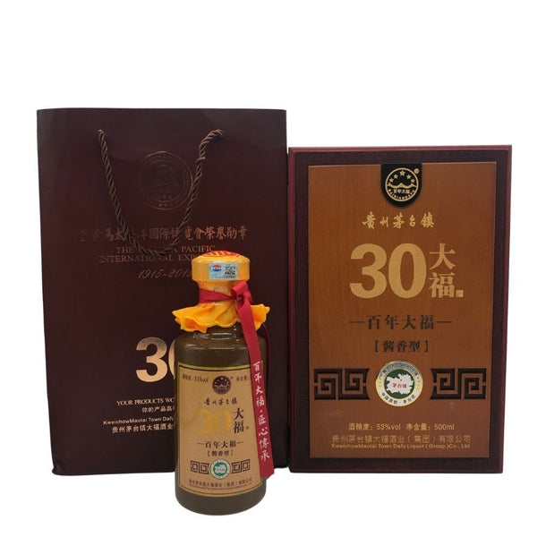 百年大福 30年窖蔵酒 53% 500ml 中国酒978g【G0】
