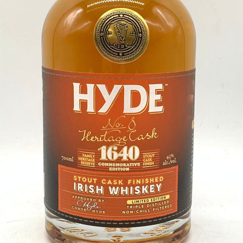 ハイド No.8 ヘリテイジ カスク スタウト カスク フィニッシュ 700ml 43% Hyde No.8 Heritage Cask 【SKU】
