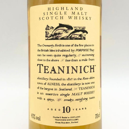 ティーニニック 10年 花と動物シリーズ 700ml 43% TEANINICH スコッチウイスキー【S1】