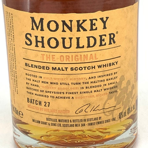 モンキー ショルダー バッチ27 700ml 40% Monkey Shoulder BATCH27【I】
