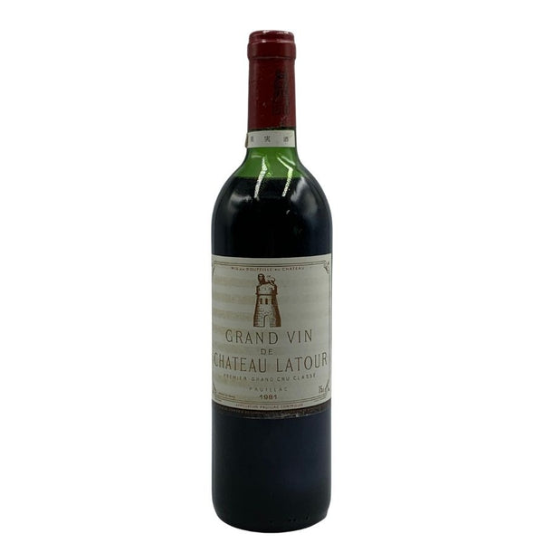 シャトーラトゥール 1981 750ml 13% CHATEAU LATOUR ボルドーワイン【J4】