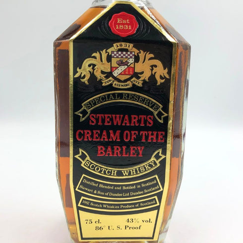 スチュワーツ クリーム オブ ザ バーレー 特級 スコッチウイスキー 黒ラベル 750ml 43% STEWARTS CREAM OF THE BARLEY スコッチウイスキー【I2】
