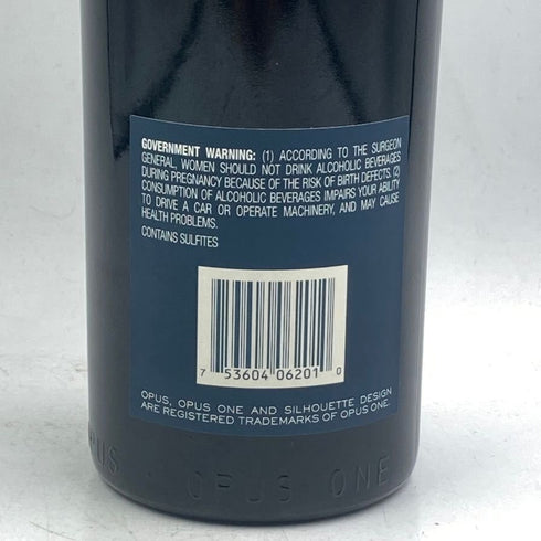 オーパスワン 2001 750ml 13.5% OPUS ONE カリフォルニアワイン【D】
