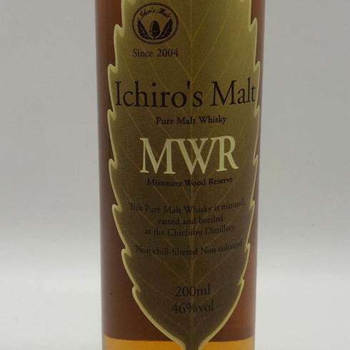 東京都限定◆ベンチャーウイスキー イチローズモルト MWR ミズナラウッドリザーブ 200ml 46% Ichiro's Molt 【X1】