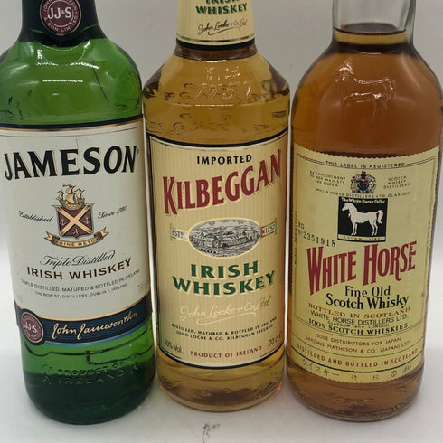 【スコッチ&アイリッシュ ウイスキー 3本セット】ジェムソン 700ml 40% & ホワイトホース 特級 760ml 43% & キルベガン 700ml 40% アイリッシュウイスキー【7-1】