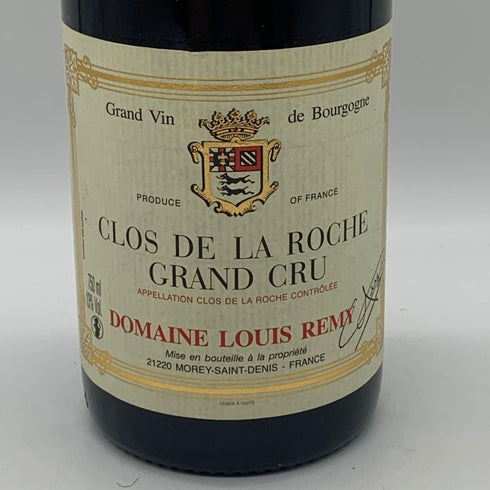 ドメーヌ ルイ レミー クロ ド ラ ロッシュ グランクリュ 2001 750ml 13% Domaine Louis Remy Clos de la Roche Grand Cru ブルゴーニュワイン【F0】