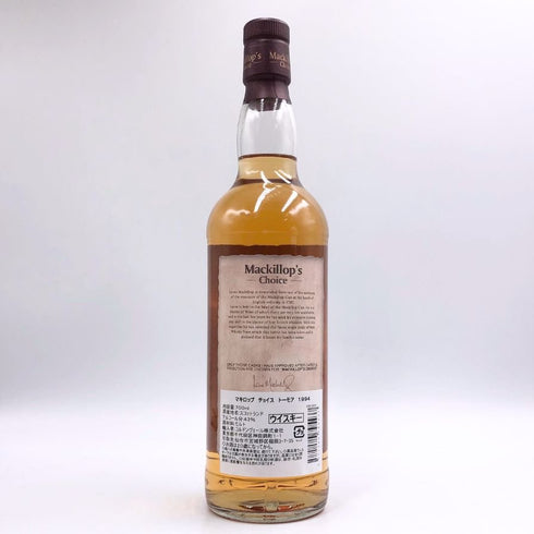 マキロップチョイス トーモア 19年 1994-2014 シングルカスク 700ml 43% Mackillop's Choice TORMORE スコッチウイスキー【K4】