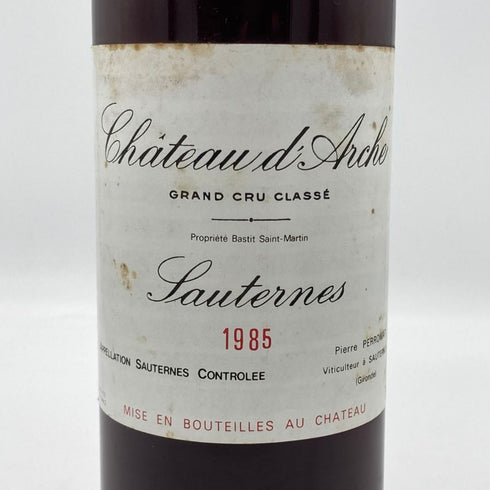 シャトー ダルシュ グランクリュ 1985年 750ml 14% Château d'Arche 白ワイン【M4】