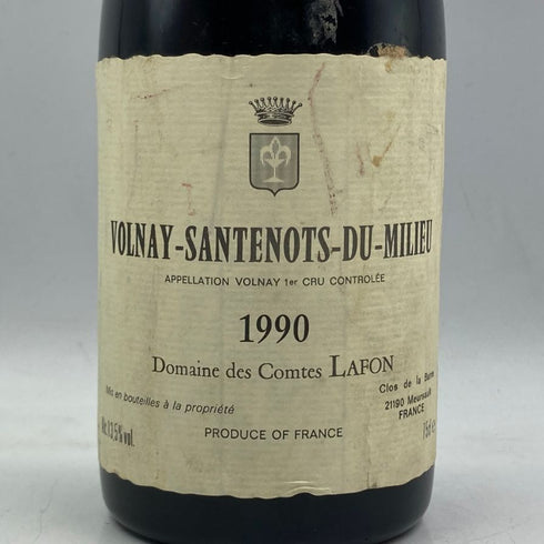 コント ラ フォン ヴォルネイ サントノ デュ ミリュー 1990 750m 13.5% Comtes LAFON VOLNAY-SANTENOTS-DU-MILLEU ブルゴーニュワイン【O1】