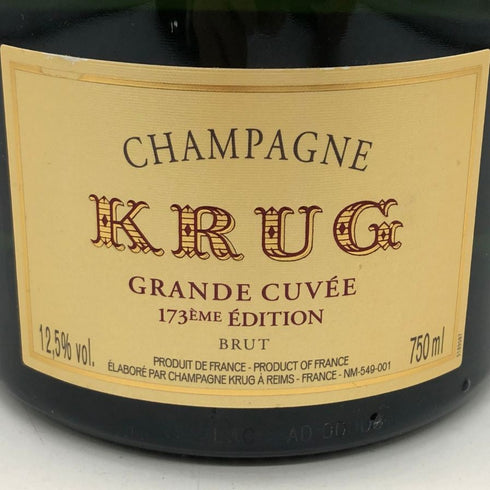 クリュッグ ブリュット 白 750ml 12.5% KRUG BRUT シャンパン【B4】
