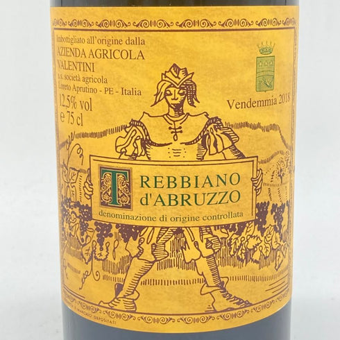 ヴァレンティーニ トレッビアーノ ダブルッツォ 2018 750ml 12.5% Valentini Trebbiano d'Abruzzo 【P】