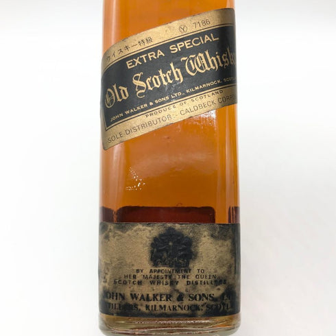 ジョニーウォーカー ブラックラベル エクストラ スペシャル 特級 金キャップ 750ml 43% JOHNNIE WALKER BLACK LABEL EXTRA SPECIAL スコッチウイスキー【V1】