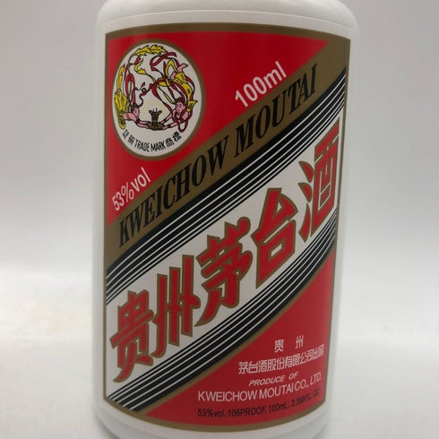 貴州茅台酒 マオタイ酒 天女ラベル 2022 ミニボトル 陶器 100ml 53% MOUTAI KWEICHOW 中国酒279g【B4】