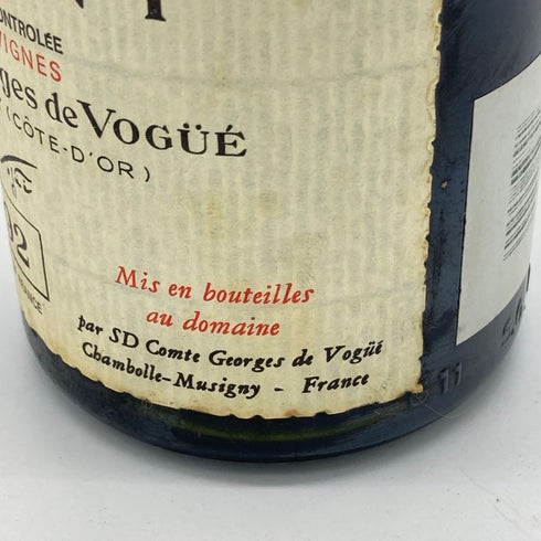 ドメーヌ コント ジョルジュ ド ヴォギュエ ミュジニー 1992 375ml 12% Comte Georges de Vogue ブルゴーニュワイン【B1】