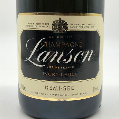 ランソン アイボリーラベル ドゥミセック 750ml 12.5% Lanson シャンパン【W1】