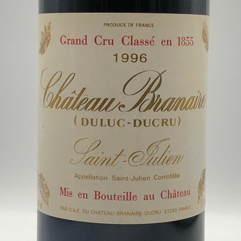 シャトー ブラネール デュクリュ 1996 750ml 13% Chateau BRANAIRE DUCRU ボルドーワイン【D2】