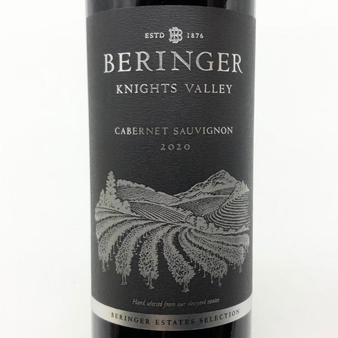ベリンジャー ナイツ ヴァレー カベルネソーヴィニヨン 2020 750ml 15% Beringer Knights Valley Cabernet Sauvignon カリフォルニアワイン【N2】