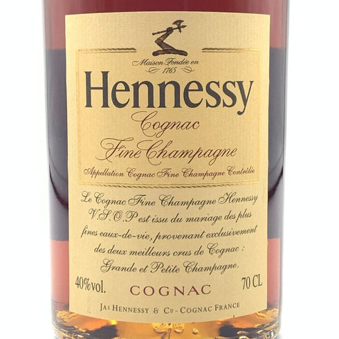 ヘネシー VSOP ファインシャンパーニュ スリムボトル クリアボトル 700ml 40% Hennessy VSOP コニャック【K4】
