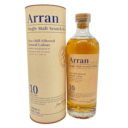アラン 10年 ノンチルフィルタード 700ml 46% Arran スコッチウイスキー【B2】