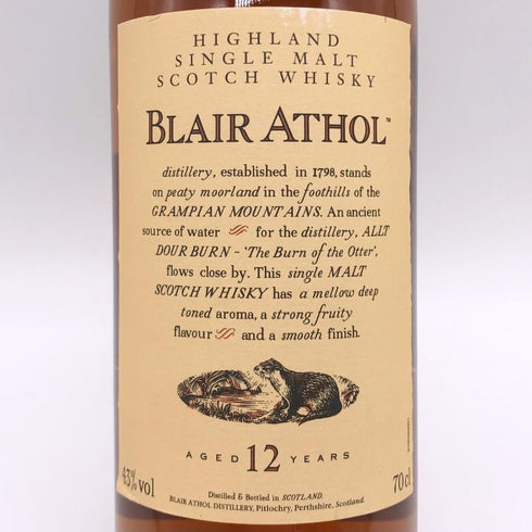 ブレア アソール 12年 UD 花と動物 700ml 43% BLAIR ATHOL スコッチウイスキー【W4】