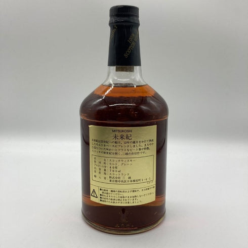 東京都限定◆三越 未来紀 12年 700ml 40% MITSUKOSHI MIRAIKI 【L2】
