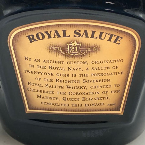 シーバス ブラザーズ ロイヤルサルート 21年 青陶器 700ml 40% CHIVAS BROTHERS ROYAL SALUTE スコッチウイスキー1421g【W0】