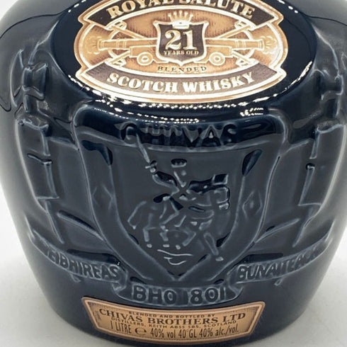 シーバス ブラザーズ ロイヤルサルート 21年 青陶器 1000ml 40% CHIVAS BROTHERS ROYAL SALUTE スコッチウイスキー1806g【L1】