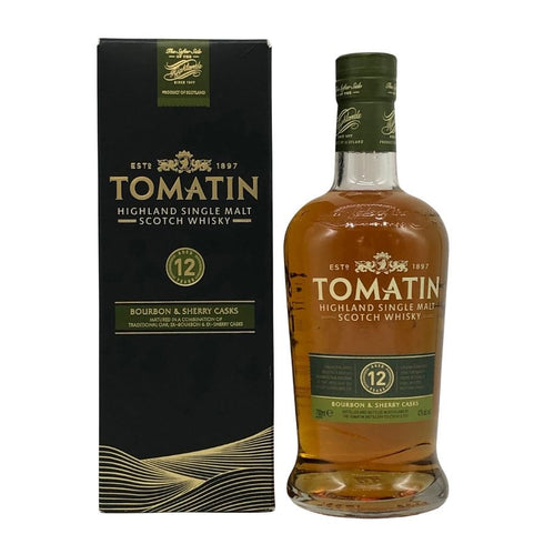 トマーティン 12年 バーボン&シェリーカスク 700ml 43% TOMATIN スコッチウイスキー【C3】