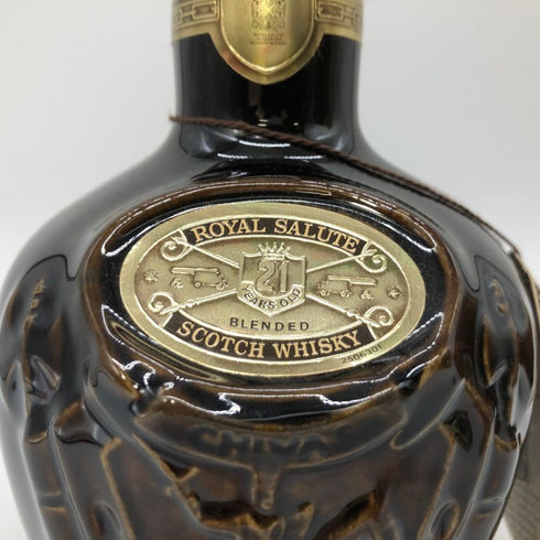シーバス ブラザーズ ロイヤルサルート 21年 茶陶器 700ml 40% Chivas Brothers ROYAL SALUTE スコッチウイスキー1312g【A】