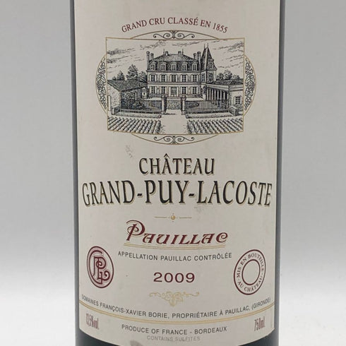 シャトー グラン ピュイ ラコスト 2009 750ml 13.5% CHATEAU GRAND-PUY-LACOSTE ボルドーワイン【A4】