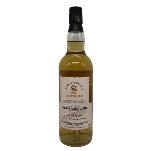 シグナトリー ヴィンテージ 100ブリティッシュプルーフ コレクション グレンオード 12年 2012 700ml 57.1% Signatory Vintage 100 Proof Glen Ord スコッチウイスキー【S4】