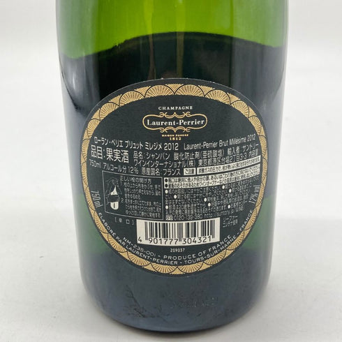 ローランペリエ ミレジメ 2012 750ml 12% Laurent Perrie MILLESIME シャンパン【Z】