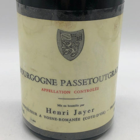 アンリ ジャイエ ブルゴーニュ パストゥーグラン 1993 750ml Henri Jayer Bourgogne Passetoutgrain ブルゴーニュワイン【同梱不可】【AFA15】