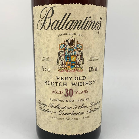 バランタイン 30年 ベリーオールド 金キャップ 青青紋章 750ml 43% Ballantine's VERY OLD スコッチウイスキー【J2】