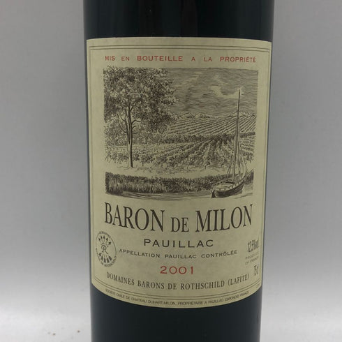 バロン ド ミロン 2001 750ml 14% BARON DE MILON ボルドーワイン【X4】