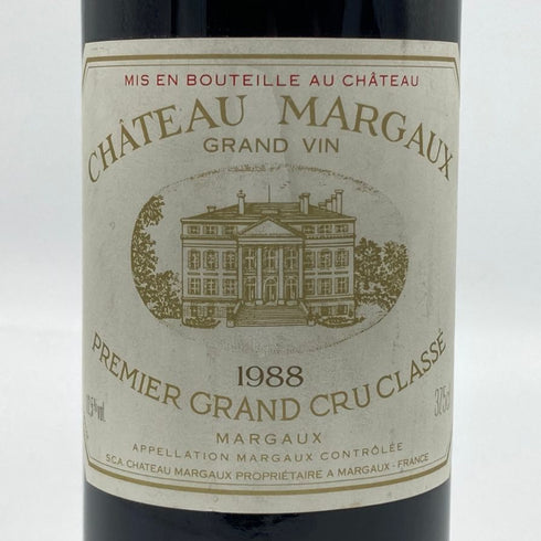 シャトーマルゴー 1988 375ml 12.5% CHATEAU MARGAUX ボルドーワイン【C2】