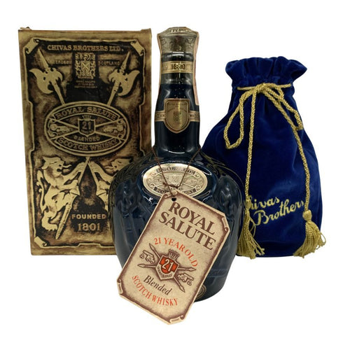 シーバス ブラザーズ ロイヤルサルート 21年 青陶器 700ml 40% Chivas Brothers ROYAL SALUTE スコッチウイスキー1330g【F1】