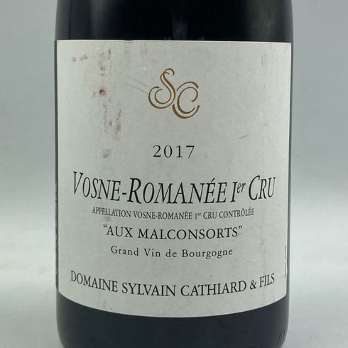 シルヴァン カティアール ヴォーヌ ロマネ プルミエクリュ オー マルコンソール 2017 750ml 13.5% DOMAINE SYLVAIN Cathiard & Fils Vosne Romanee 1er Cru Aux Malconsorts ブルゴーニュワイン【J2】